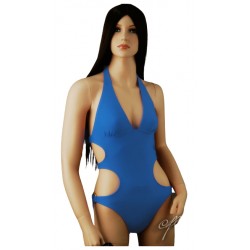 Strój kąpielowy monokini kostium niebieski