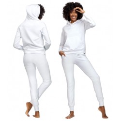 Dres damski Komplet Seattle Biały bawełna Homewear