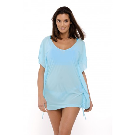 Tunika sukienka plażowa Kaya M-516/4 błękitna