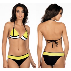 Strój kąpielowy kostium 1011/1 push-up żółty